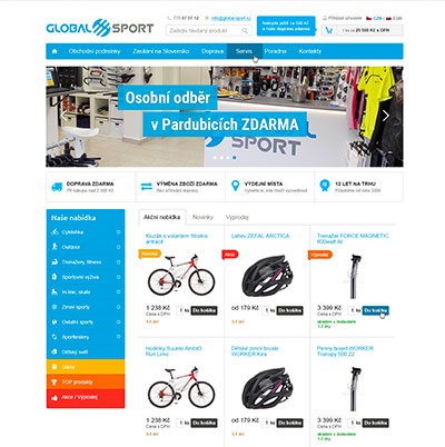 Nový e-shop pro  Global-Sport